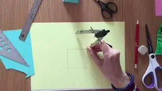 Le compas c'est magique! Comment faire une pyramide à base carrée (méthode simple)