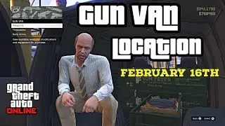 Gun Van Location Today | February 16th 2024 | GTA 5 ONLINE | UNLOCK RARE GUNS NOW!!!!
