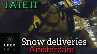 UBER EATS in the snow | New job