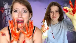 MORSA DA UN VAMPIRO SCHERZO DI HALLOWEEN A MIA SORELLA NOEMI!