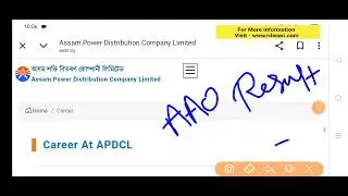 APDCL AAO Result 2025 Cut Off Marks, Merit List