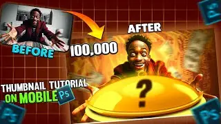 I made this Thumbnail using my Phone | Pscc 2019