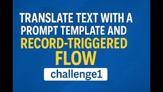 Translate Text with a Prompt Template and Record-Triggered Flow || challenge1