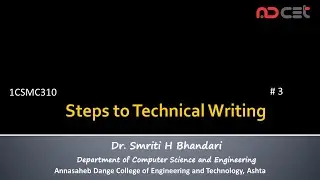 #03 - Technical Writing - Steps to Technical writing - Research, Organization, Writing, Revision