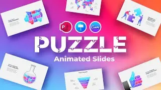 Puzzle Animated Infographics for PowerPoint, Keynote & Canva