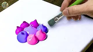 Acrylic Painting | Watch 3 Peaceful Nightscapes Unfold on Triangle Canvas | Relaxing Art Videos