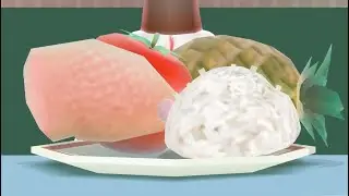 Pineapple, Tomato, Chicken, and Rice smoothie in toca kitchen 2