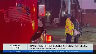 Several families forced to move after apartment building catches fire on Detroit's east side