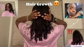 Retouching the ROOTS of my RELAXED HAIR + Trim & Hair growth 💓🤭