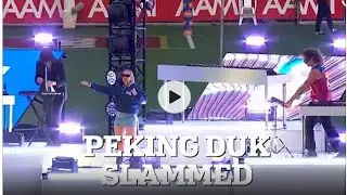 Peking Duk's performance at the AFLW Grand Final is slammed