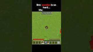 Minecraft Warden is so Hard! 🤯 INSANE | Funniest Minecraft Moments 😂#minecraft #shorts #gaming#funny