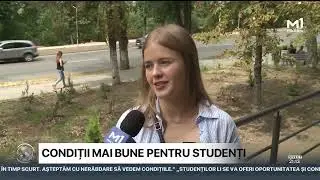 Condiții mai bune pentru studenți: un cămin al UTM, redeschis după reparația capitală