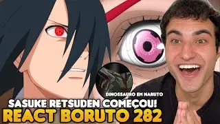 FOI BOM, MAS... SASUKE RETSUDEN EP. 1! React Boruto 282