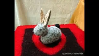Wie filzt man eigentlich.... .....einen Osterhasen?