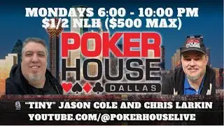 Low Stakes Monday Night $1/2 - $500 Max Buy-In!