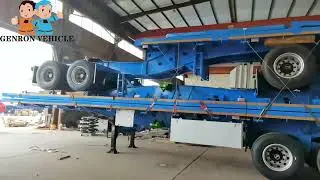 Super Link Flatbed Semi Trailers from China Factory to Africa Market