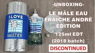 Unboxing Le M&acirc;le Eau Fra&icirc;che Andr&eacute; Edition by Jean Paul Gaultier (2018 batch)