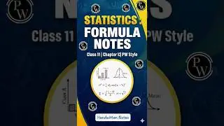 class 11 math chapter 13 statistics pw handwritten notes ll pw notes statistics ll #notes #pw