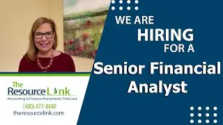 We are recruiting for a Senior Financial Analyst!