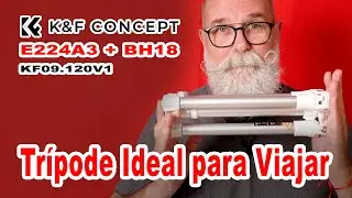 Tr&iacute;pode K&F Concept de viaje para C&aacute;maras peque&ntilde;as y Smartphones E224A3 + BH18 - EN ESPA&Ntilde;OL