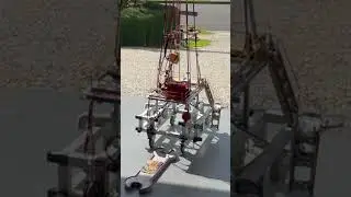 Land Rig Mast Up Rig Move with Tow Bar 5FEB23 API # 596