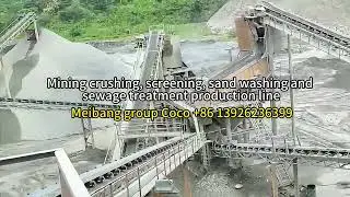 Production line machine for mining crushing, screening, sand washing, and sewage treatment#mine