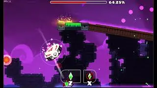 The Dangerous Seas Geometry Dash Odyssey on practice mode