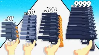 Merge Gun Stack - Level Up Gun Max Level ASMR Satisfying Gameplay