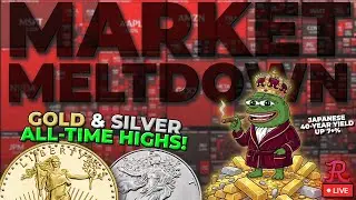 GOLD LIVE : SILVER AND GOLD ALL TIME HIGHS! STOCKS PLUMMET, JP40Y EXPLODING HIGHER