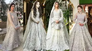 Bridal Walima Dresses In Silver|Ideas by nimra