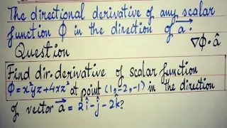 Directional Derivative By Fiza Naz