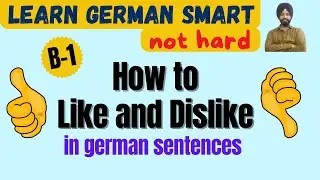 Likes and Dislikes Sentences in German | Best German Language Course Online | German B1 Course