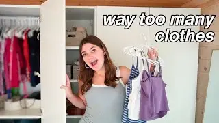 organizing my tiny house closet 🏡 (getting rid of everything)