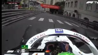 F1 2021 Monaco FP3 Schumacher Crashes