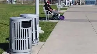 Riding at Robert C Valade Park . Detroit Riverfront