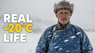 Life in -20&deg;C Snowstorm | Inner Mongolia Winter Survival | Real Nomad Life