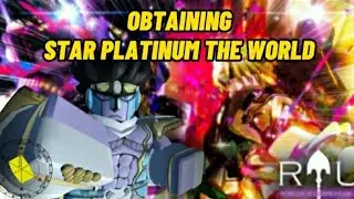 Obtaining Star Platinum The World (Roblox is unbreakable)