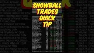 Snowball Trades Quick Tip for Think Or Swim #shorts