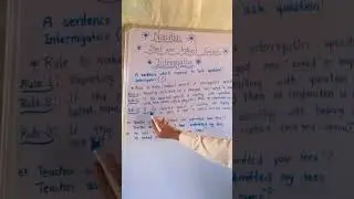 Direct and Indirect Speech 🔥 Interrogative🔥 Part 5#shorts #english ##grammar #englishgrammar 