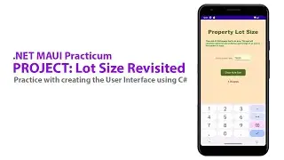.NET MAUI 03R - PROJECT: Lot Size revisited (C# UI)