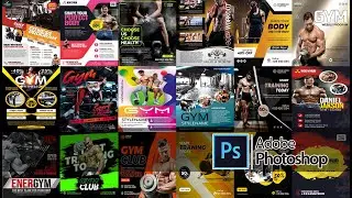 Gym Fitness Banner In Photoshop Psd