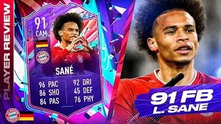 WHAT IS THIS PACE?! 😮 91 FUT BIRTHDAY LEROY SANE REVIEW! FIFA 21 Ultimate Team