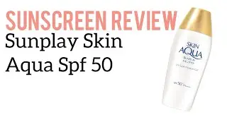 🌞 Sunplay Skin Aqua Super Moisture Gel SPF50 Pa++++  Sunscreen Review (Below UV Camera) 🌞
