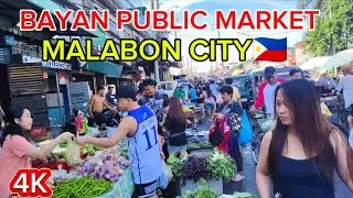 BAYAN PUBLIC MARKET MALABON CITY PHILIPPINES🇵🇭 (4K) MURA TUMPOK ISDA