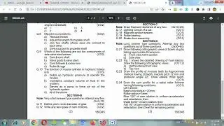 HSBTE 180345 Automobile Engineering Drawing Previous Year Question Paper
