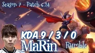 MaRin RUMBLE vs KARTHUS Top - Patch 6.24 KR Ranked