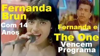 PASTORA  FERNANDA BRUM COM 14 ANOS E O CANTOR CHARLES ANTHONY VENCEM PROGRAMA NA GLOBO (1991)