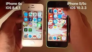 iPhone 4s iOS 8.4.1 vs iPhone 5/5c iOS 10.3.3