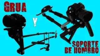 Cómo construir GRÚA+SOPORTE DE HOMBRO para Cine (60 euros)