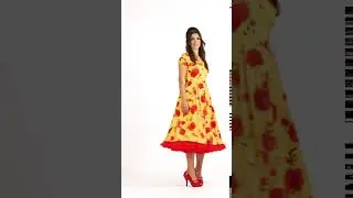 Lily Yellow Summer Floral Dress